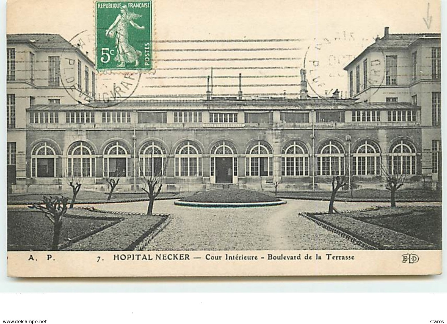 PARIS - Hôpital Necker - Cour Intérieure - Boulevard De La Terrasse - N°7 - ELD - Santé, Hôpitaux