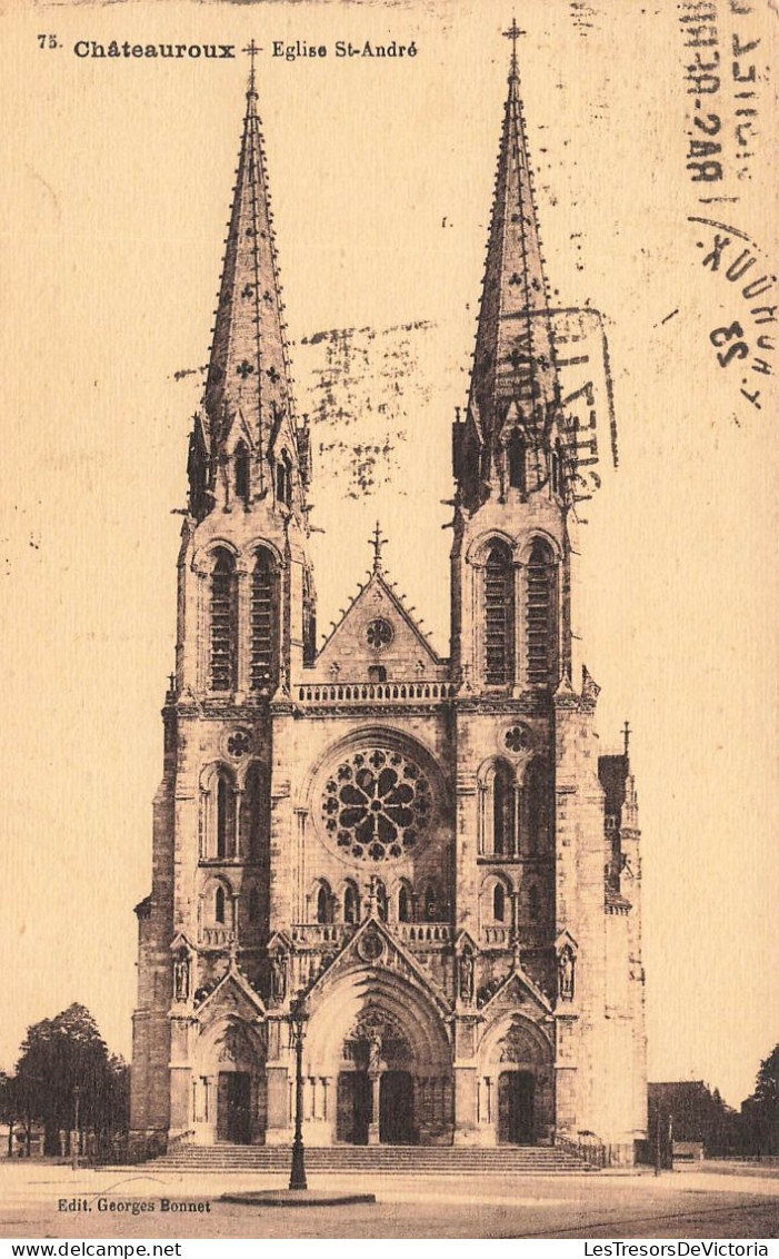 FRANCE - Châteauroux - Eglise Saint André - Carte Postale Ancienne - Chateauroux