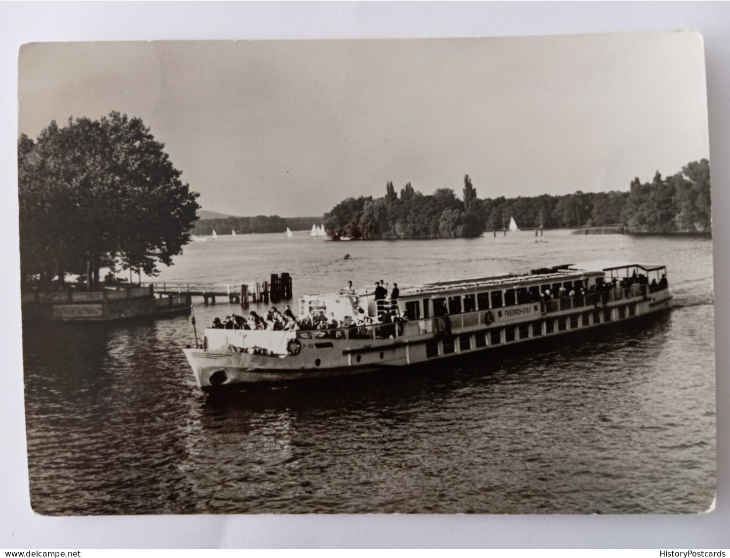 Berlin-Schmöckwitz, Seddinsee, Ausflugsdampfer Friedrich Wolf, 1971 - Schmöckwitz