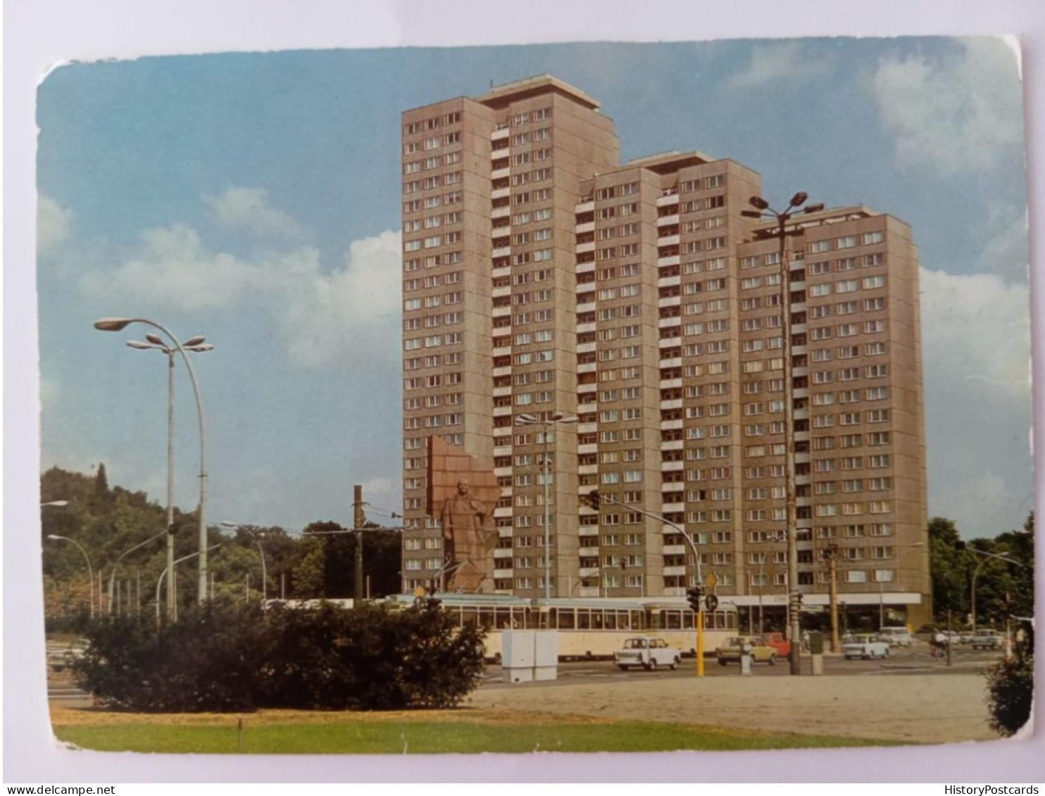 Berlin-Friedrichshain, Am Leninplatz, Strassenbahn, 1985 - Friedrichshain