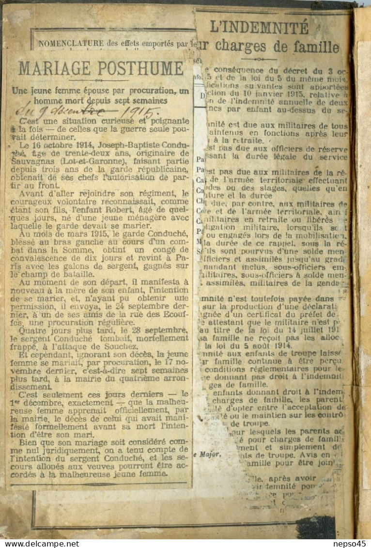 Légion Garde Républicaine 1ère Compagnie.Livret.S/Officiers Brigadiers Et Gardes.période 1895-1913. - Documenti