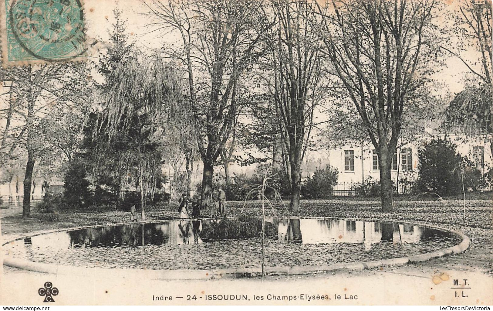 FRANCE - Issoudun - Les Champs-Élysées - Le Lac - Carte Postale Ancienne - Issoudun