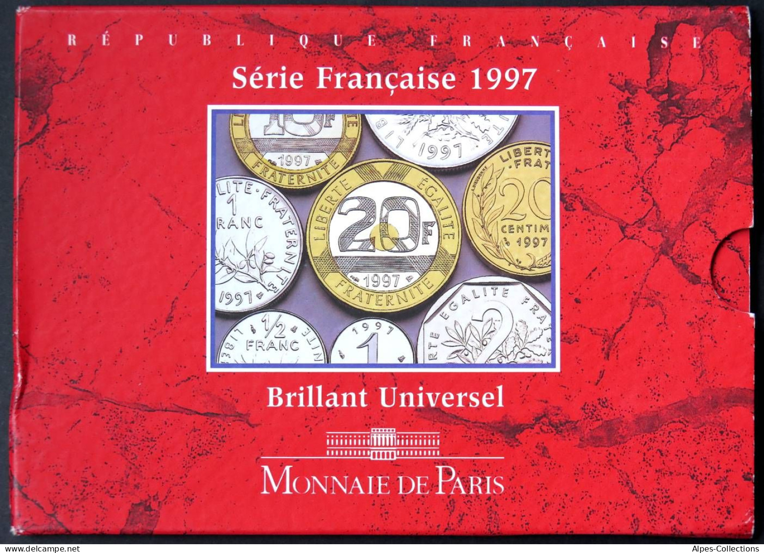 F5200.18 - COFFRET BU - 1997 - 1 Centime à 20 Francs - BU, BE, Astucci E Ripiani