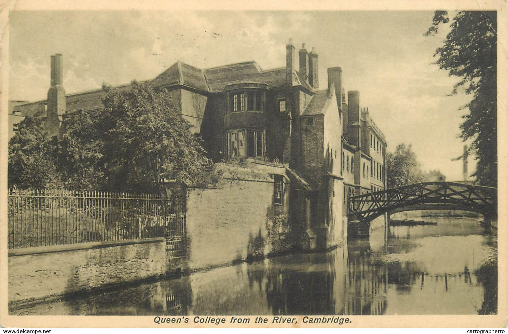 England Cambridge Queen's College From The River - Cambridge