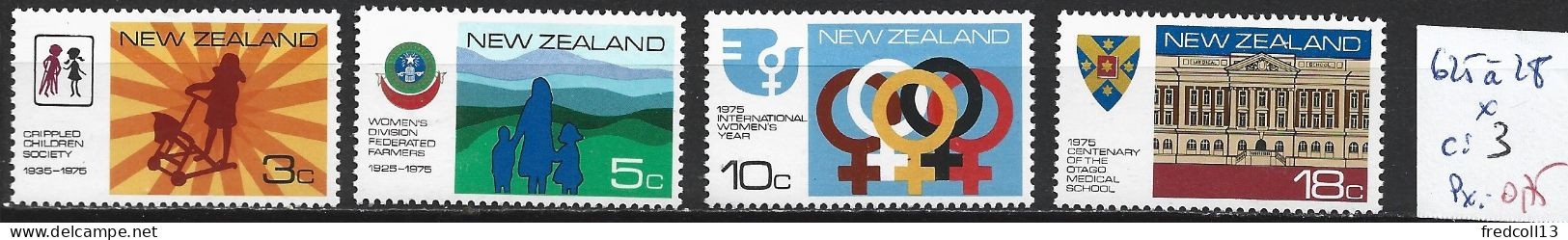 NOUVELLE-ZELANDE 625 à 28 * Côte 3 € - Unused Stamps
