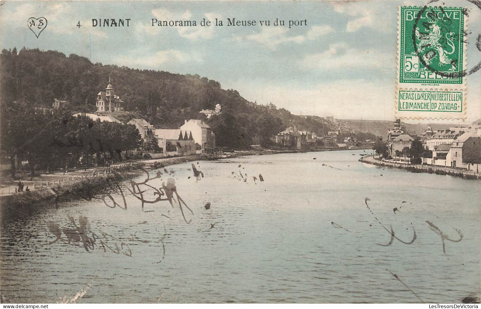 BELGIQUE - Dinant - Panorama De La Meuse Vu Du Port - Carte Postale Ancienne - Dinant