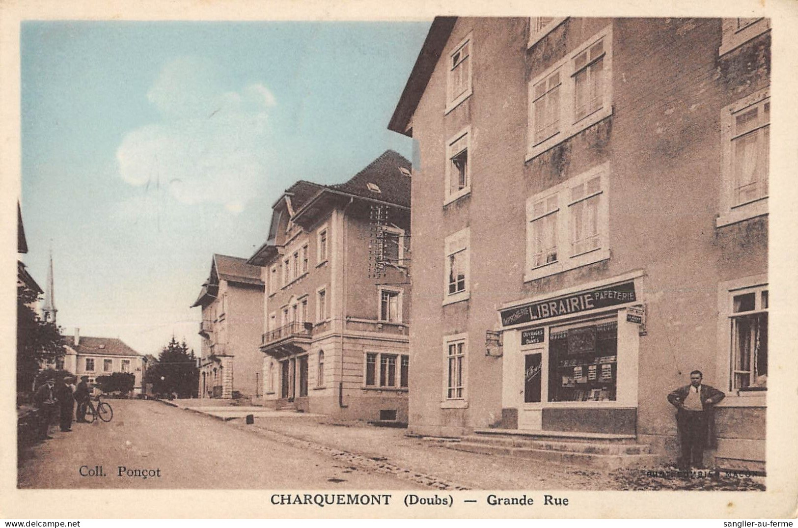 CPA 25 CHARQUEMONT / GRANDE RUE - Autres & Non Classés