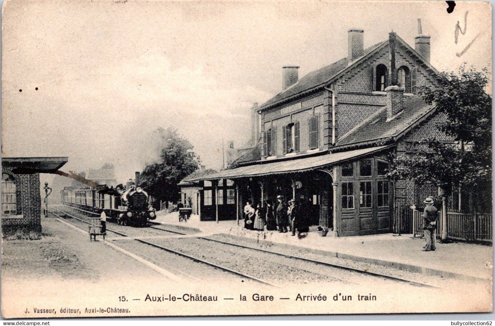 CPA - SELECTION -  AUXI LE CHATEAU - La Gare Arrivée D'un Train - Auxi Le Chateau