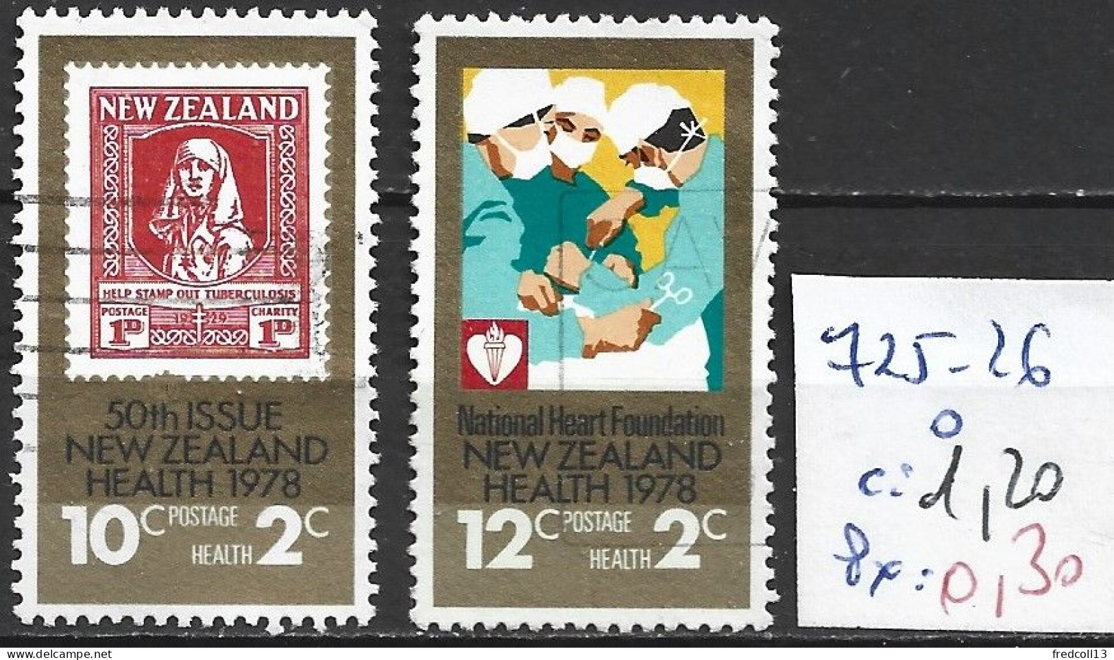 NOUVELLE-ZELANDE 725-26 Oblitérés Côte 1.20 € - Used Stamps