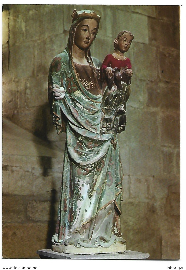 VIRGEN DELCORO / VIRGIN OF THE CHOIR,MONASTERIO DE SANTA MARIA DE VALLBONA.- VALLBONA DE LES MONGES/LLEIDA.- (CATALUNYA) - Chiese E Cattedrali