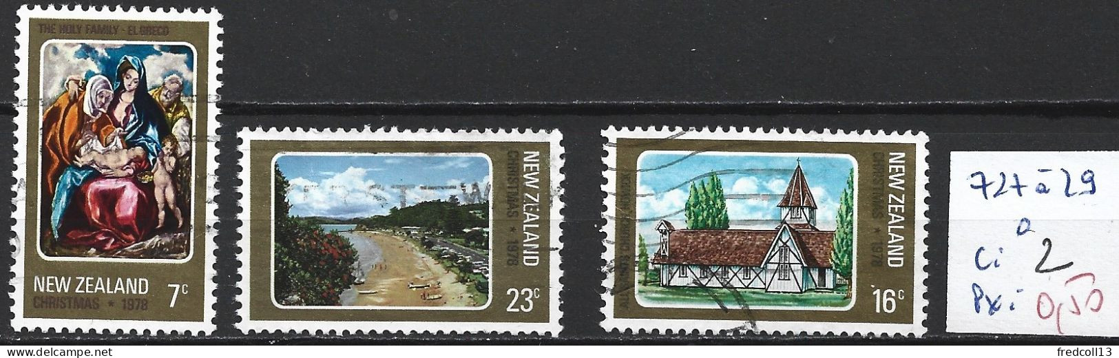 NOUVELLE-ZELANDE 727 à 29 Oblitérés Côte 2 € - Used Stamps