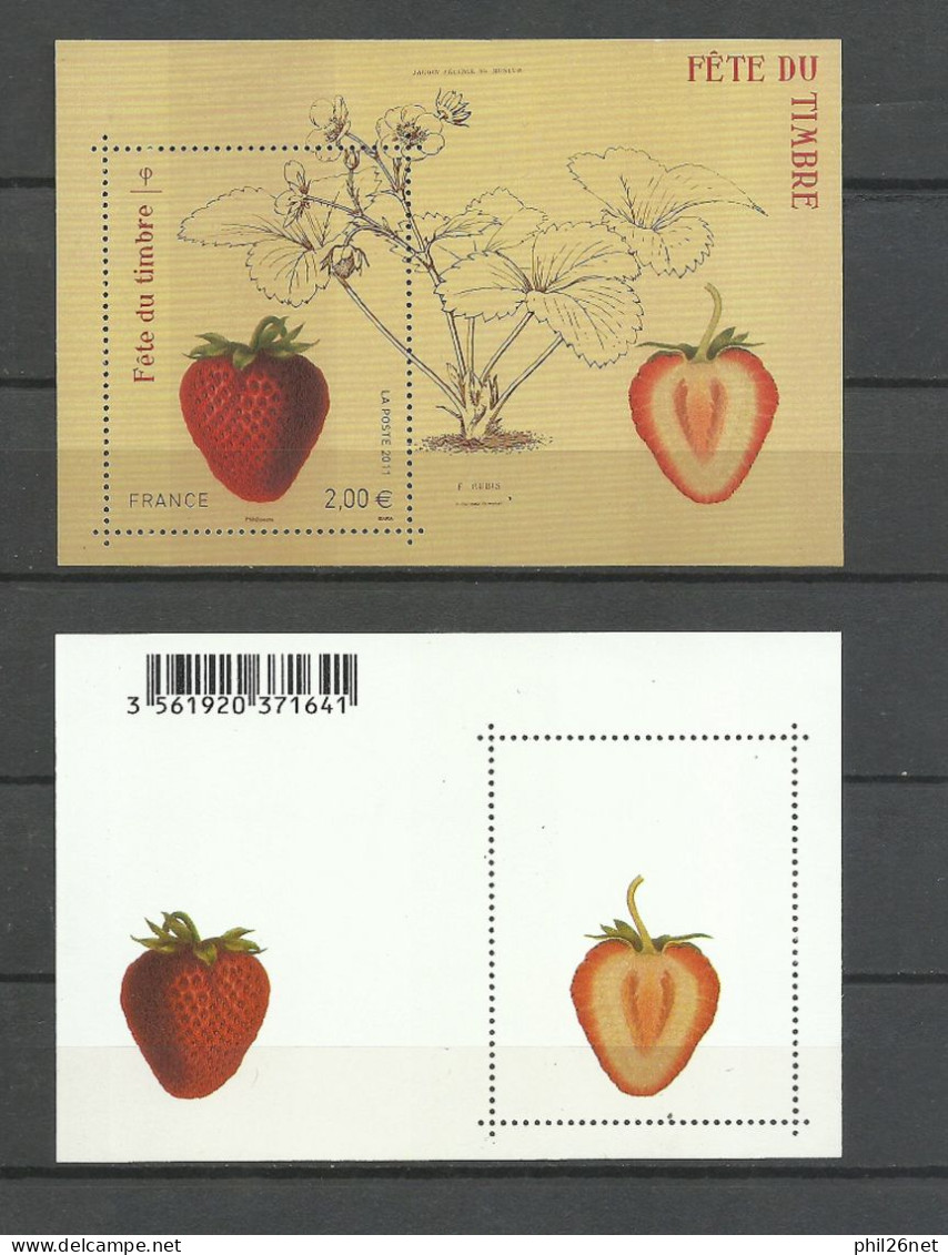 France  Feuillet  N° F4535 Fête Du Timbre Fraise        Neuf * * TB Jamais Plié = MNH VF   Voir Scan    Soldé ! ! ! - Neufs