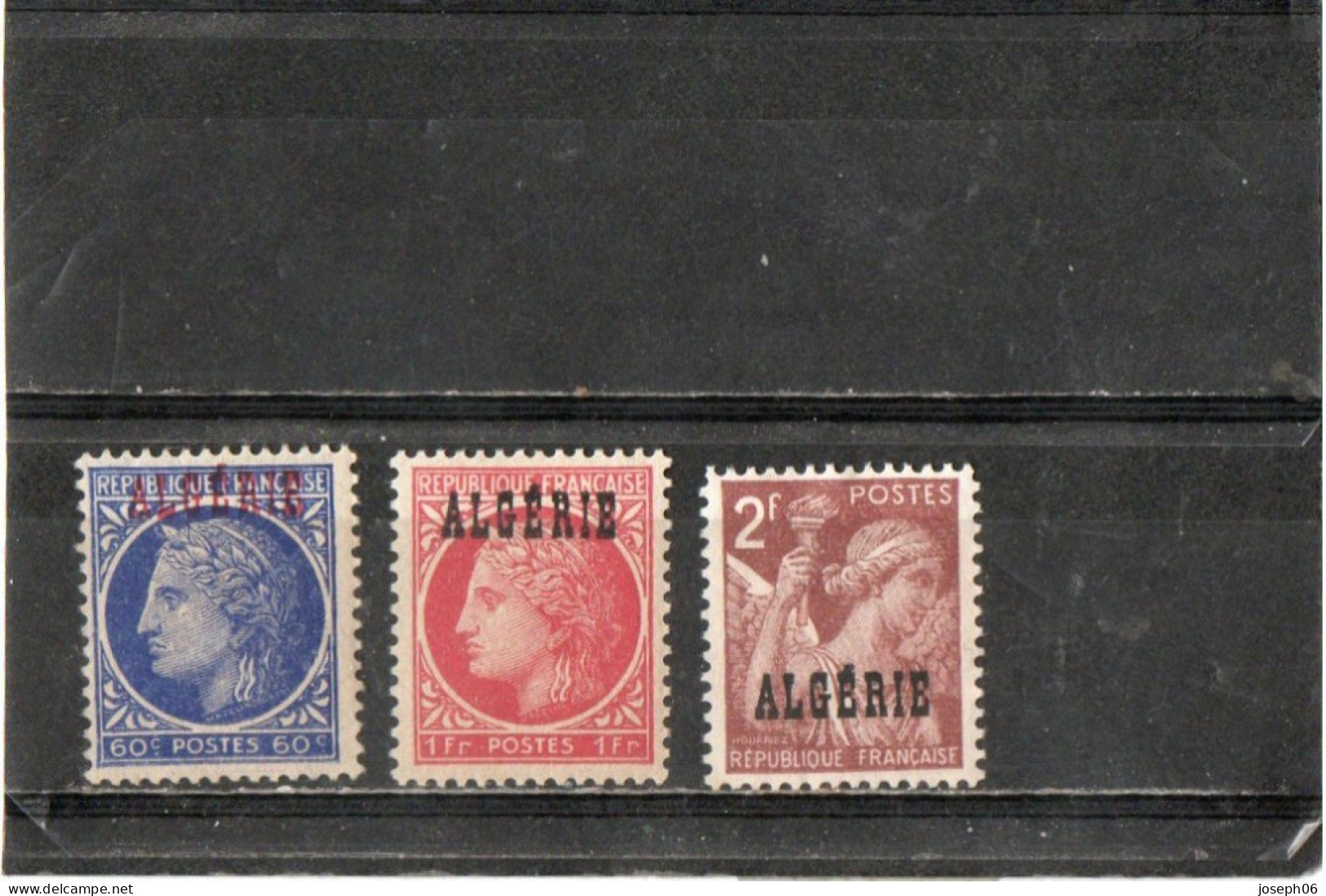 ALGERIE   1945-47  Y.T. N° 225  à  244  Incomplet  NEUF*  Charnière  Frais De Gestion Compris - Gebraucht