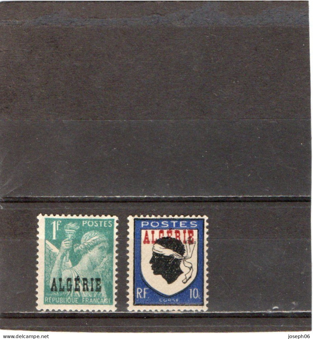 ALGERIE   1945-47  Y.T. N° 225  à  244  Incomplet  NEUF**  Frais De Gestion Compris - Usati