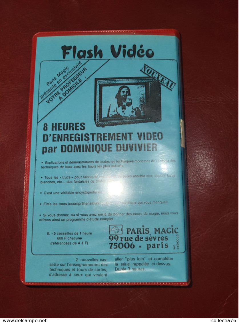 RARE CASSETTE VIDEO VHS PRESTIDIGITATION  MAGIE VIDEO MAGIC SALVANO 60 MINUTES - Documentari