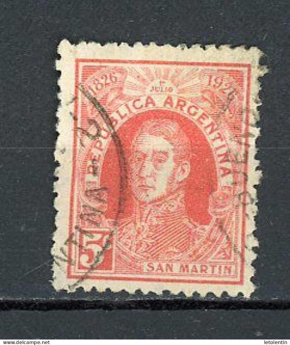 ARGENTINE : SAN MARTIN  - N° Yvert 311 Obli. - Used Stamps