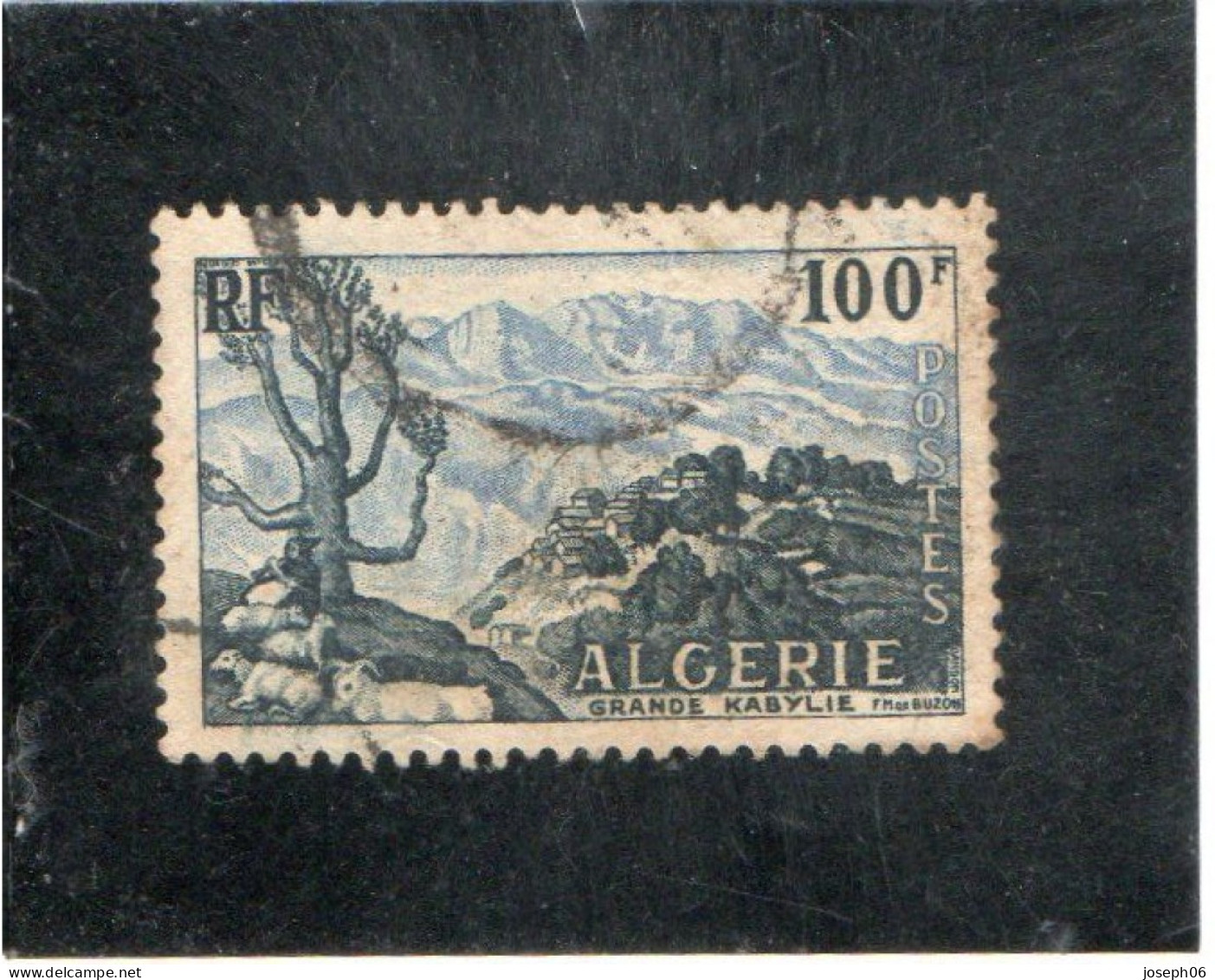 ALGERIE    1955  Y.T. N° 331  Oblitéré  Frais De Gestion Compris - Usados