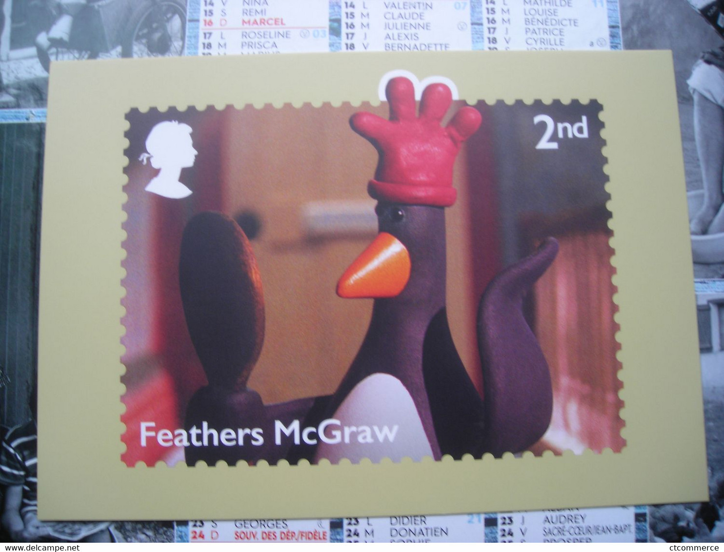 PHQ Wallace & Gromit, Feathers McGraw - Briefmarken (Abbildungen)