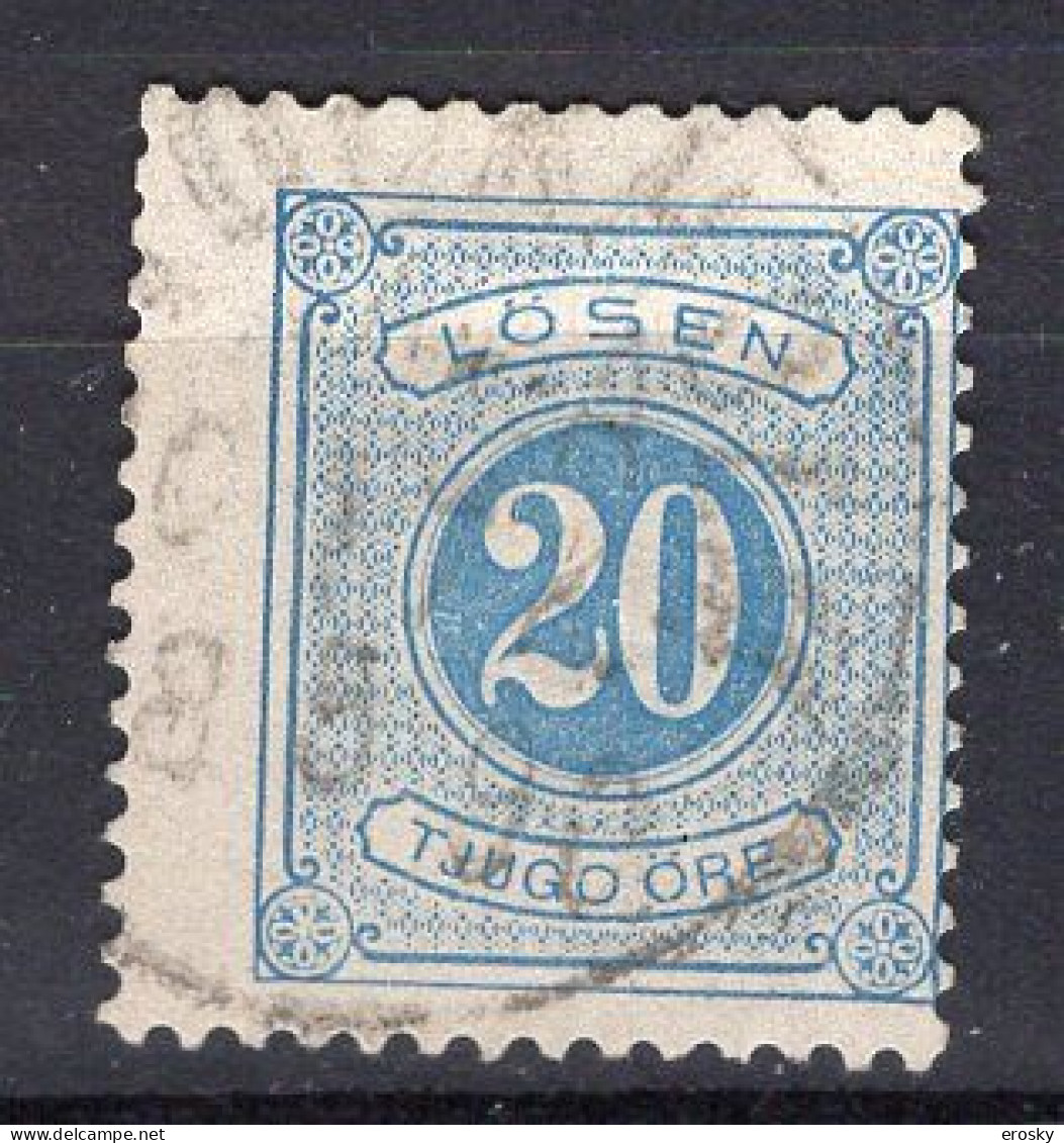 T1572 - SUEDE SWEDEN TAXE Yv N°6 (A) - Postage Due