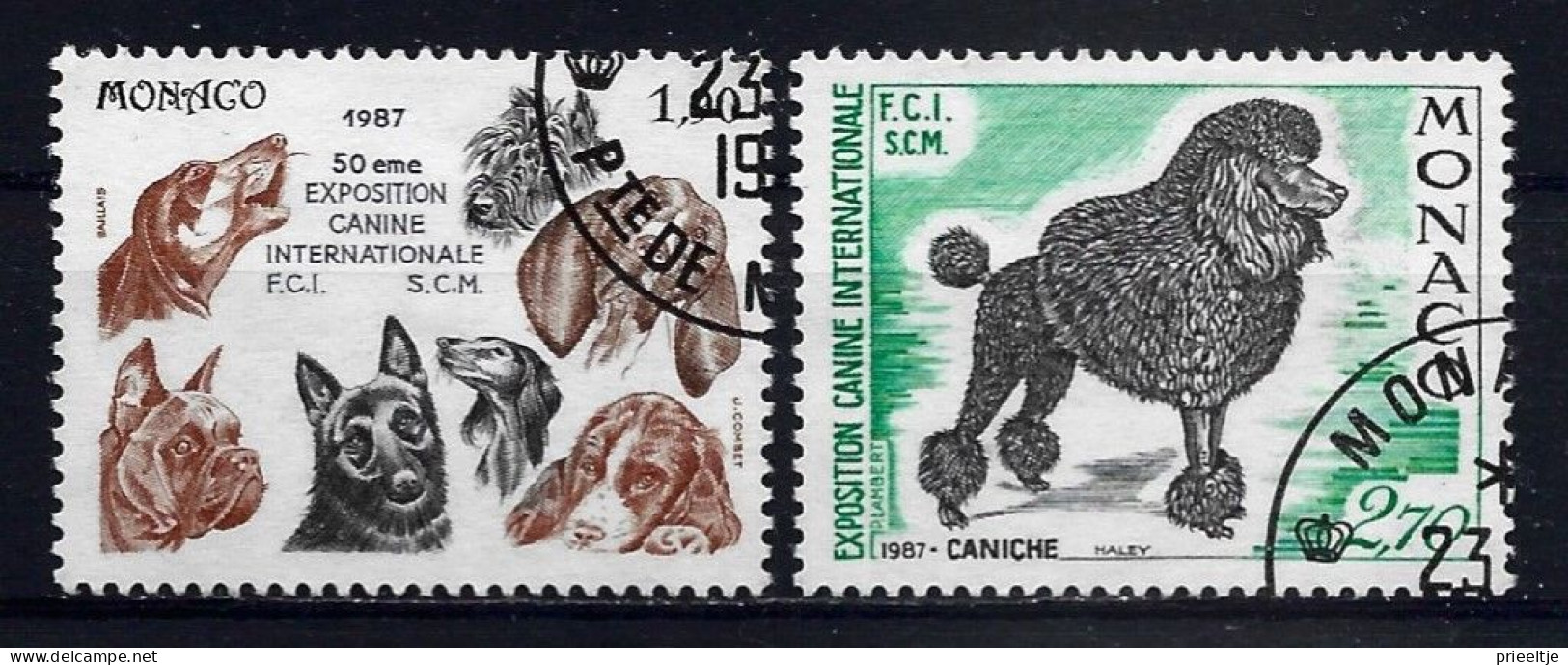 Monaco 1987 Dogs Y.T.1575/1576 (0) - Used Stamps