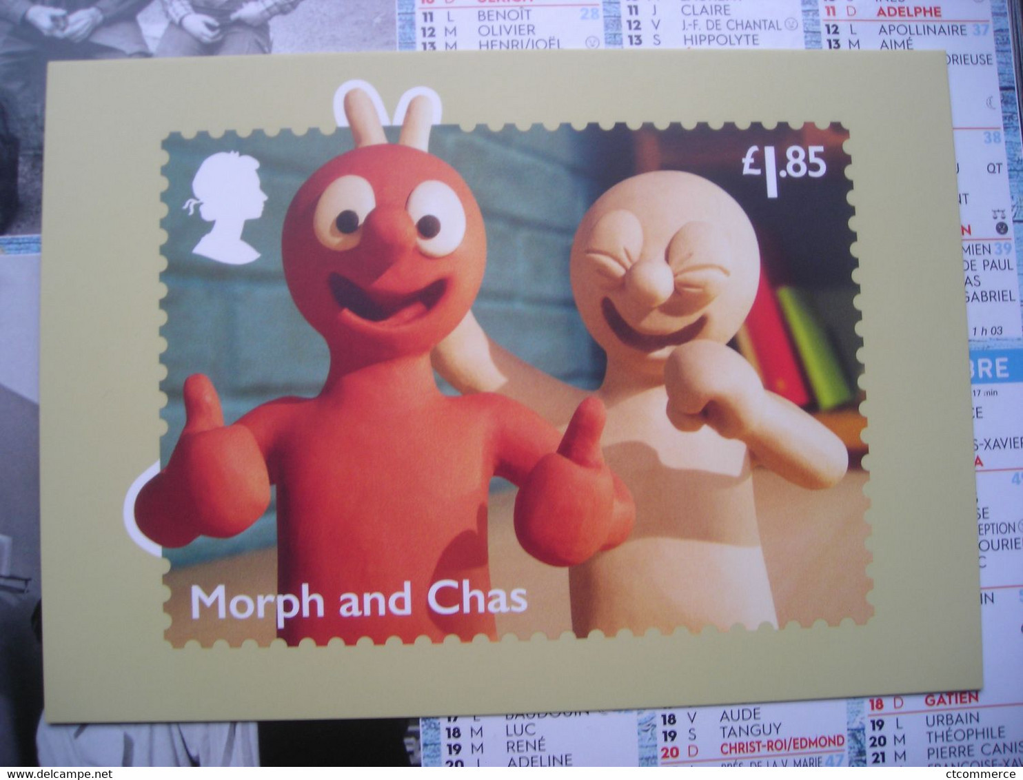 PHQ Wallace & Gromit, Morph And Chas - Briefmarken (Abbildungen)