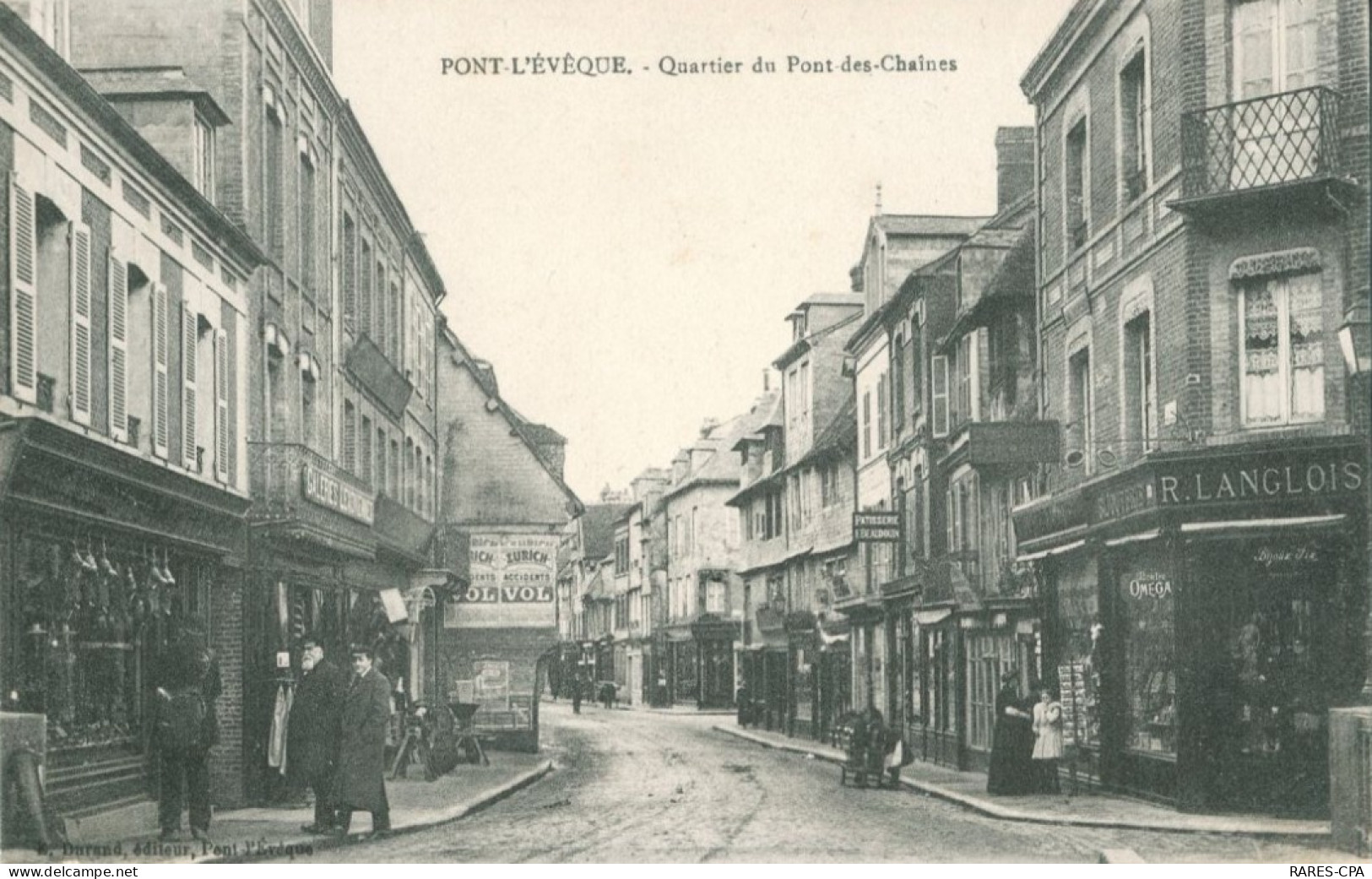 14 PONT L'EVEQUE - Quartier Du Pont Des Chaines  - TB - Pont-l'Evèque