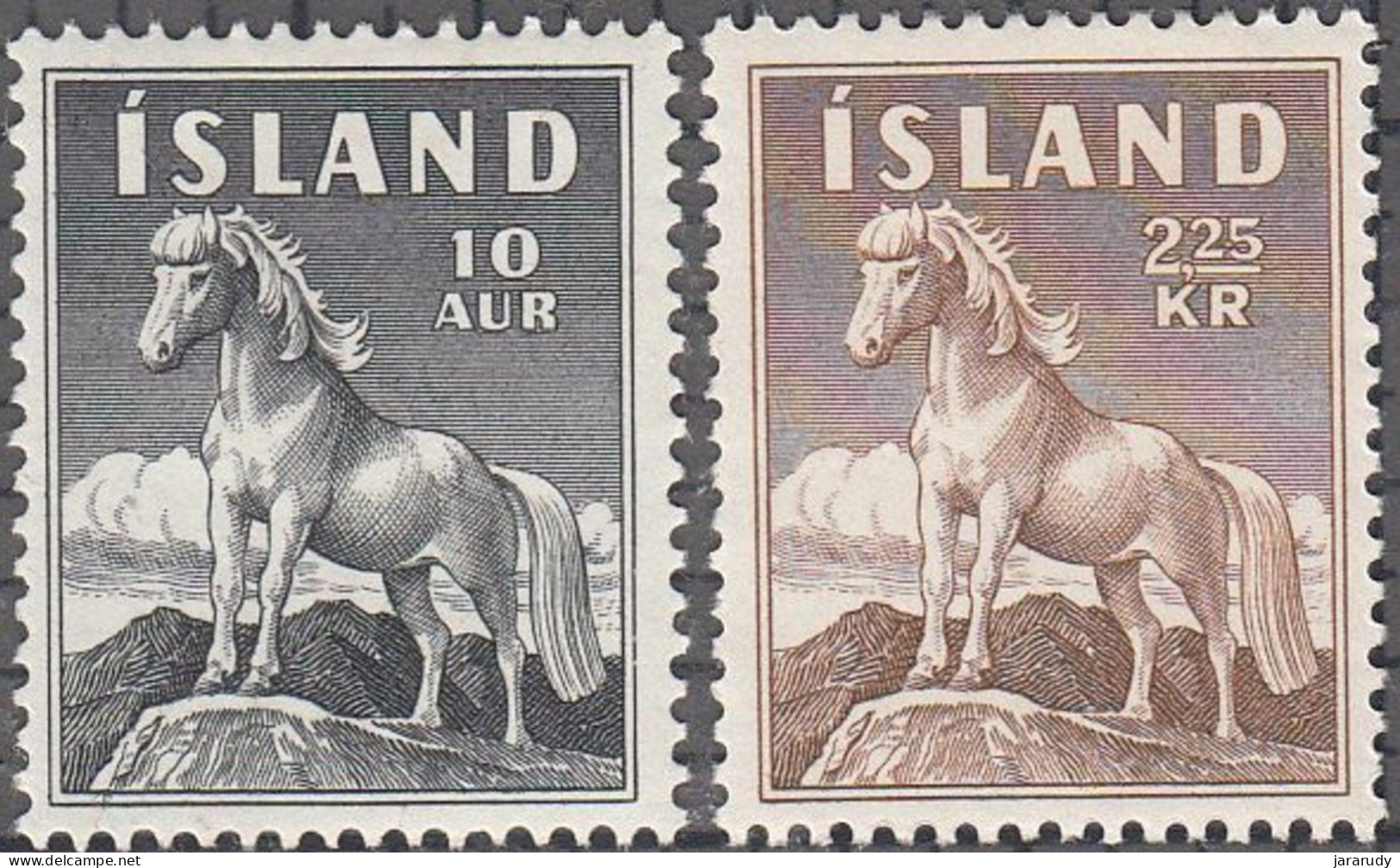 ISLANDIA FAUNA 1958 Yv 283/4 MNH - Nuevos