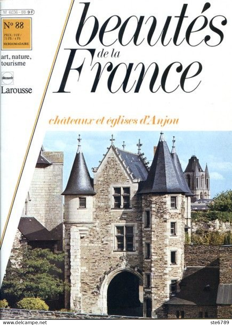 CHATEAUX ET EGLISES D'ANJOU  Revue Photos 1981 BEAUTES DE LA FRANCE N° 88 - Geografía