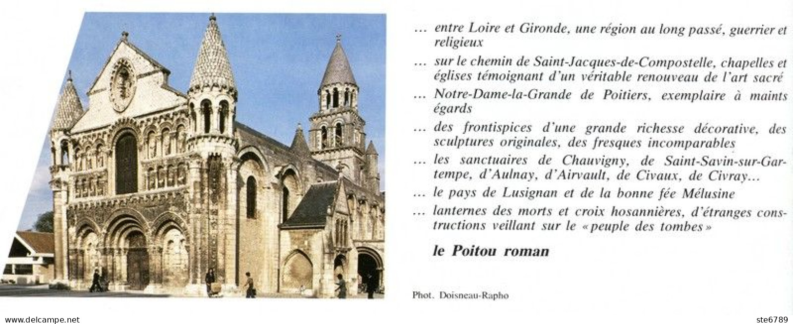 LE POITOU ROMAN  SANCTUAIRES DU POITEVIN Revue Photos 1981 BEAUTES DE LA FRANCE N° 80 - Geografia