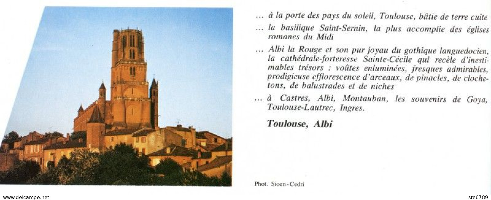 TOULOUSE ET ALBI  Revue Photos 1981 BEAUTES DE LA FRANCE N° 82 - Géographie