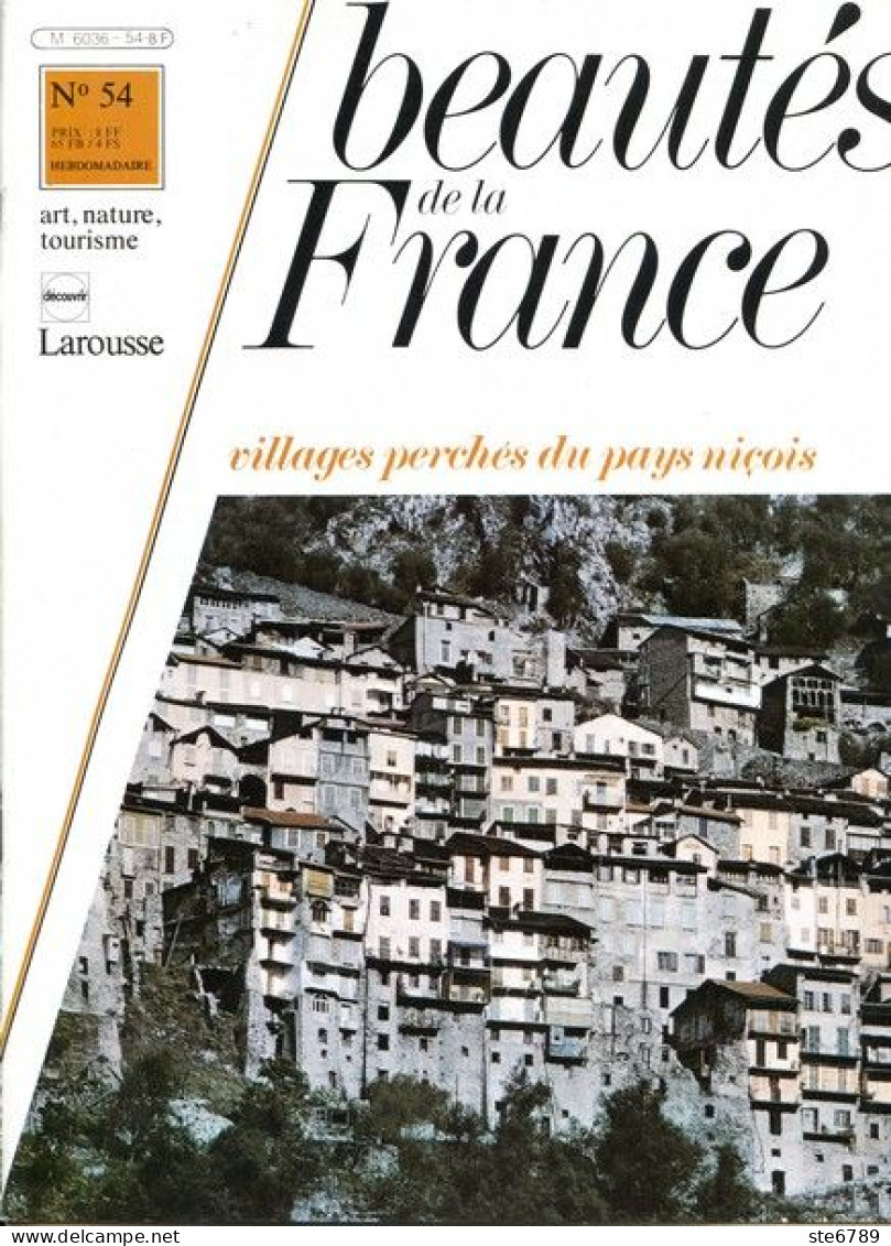 VILLAGES PERCHES DU PAYS NICOIS  Revue Photos 1981 BEAUTES DE LA FRANCE N° 54 - Géographie