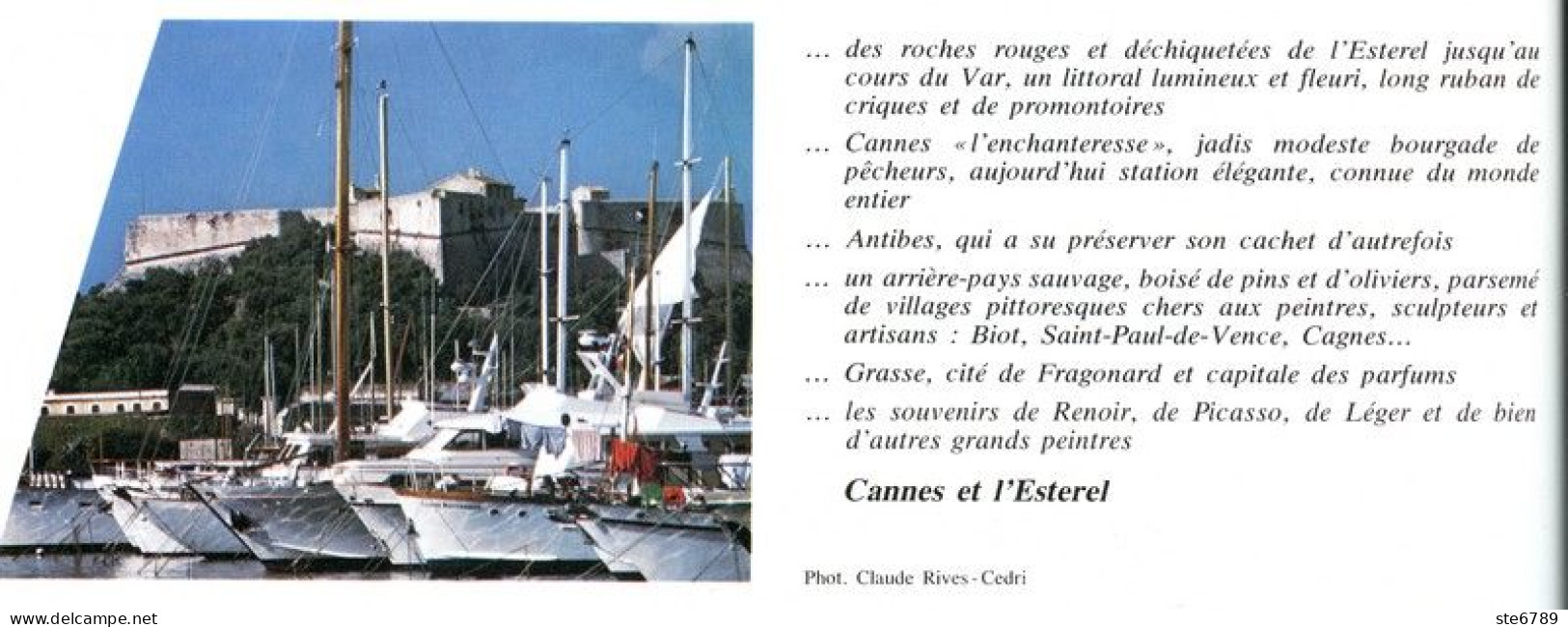 CANNES ESTERREL ET ARRIERE PAYS AZUREEN Revue Photos 1981 BEAUTES DE LA FRANCE N° 49 - Géographie