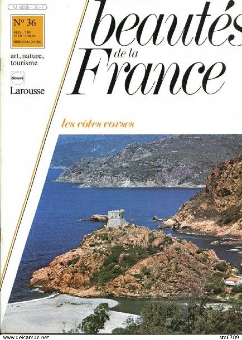 LES COTES CORSES   Revue Photos 1980 BEAUTES DE LA FRANCE N° 36 - Geographie