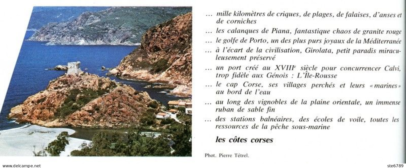 LES COTES CORSES   Revue Photos 1980 BEAUTES DE LA FRANCE N° 36 - Géographie