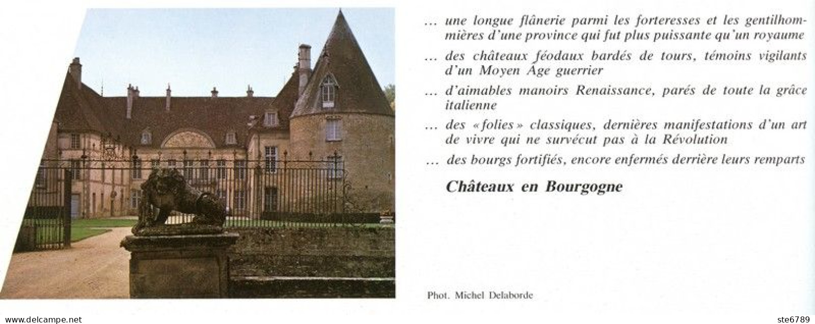 CHATEAUX EN BOURGOGNE  Revue Photos 1980 BEAUTES DE LA FRANCE N° 45 - Geografía