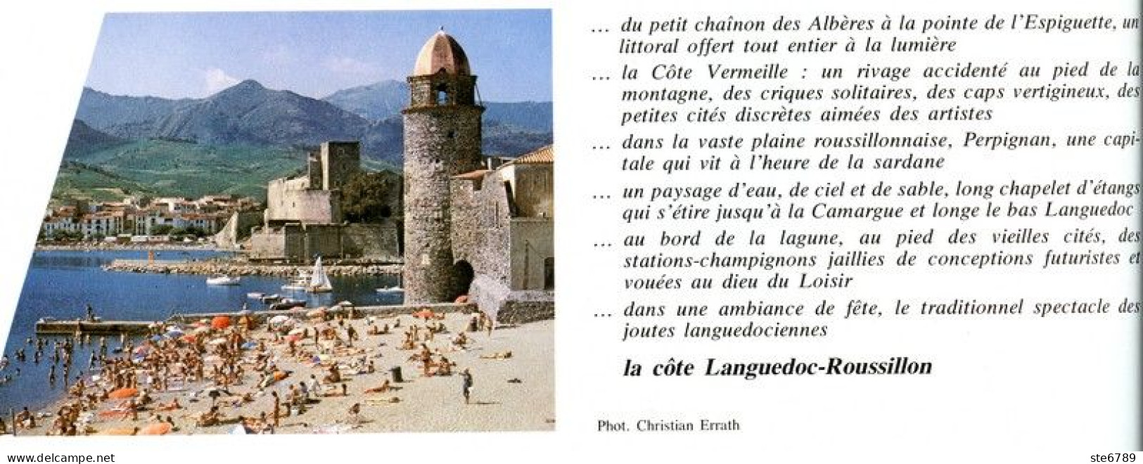 LA COTE LANGUEDOC ROUSSILLON COTE VERMEILLE    Revue Photos 1980 BEAUTES DE LA FRANCE N° 38 - Geografía