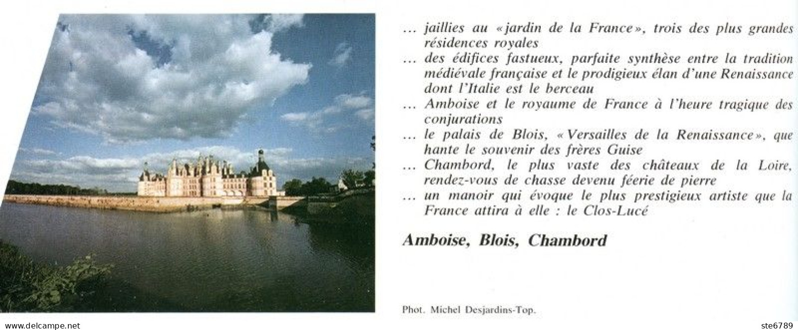 PAYS DE LOIRE AMBOISE BLOIS CHAMBORD Résidences Royales  Revue Photos 1980 BEAUTES DE LA FRANCE N° 39 - Geographie