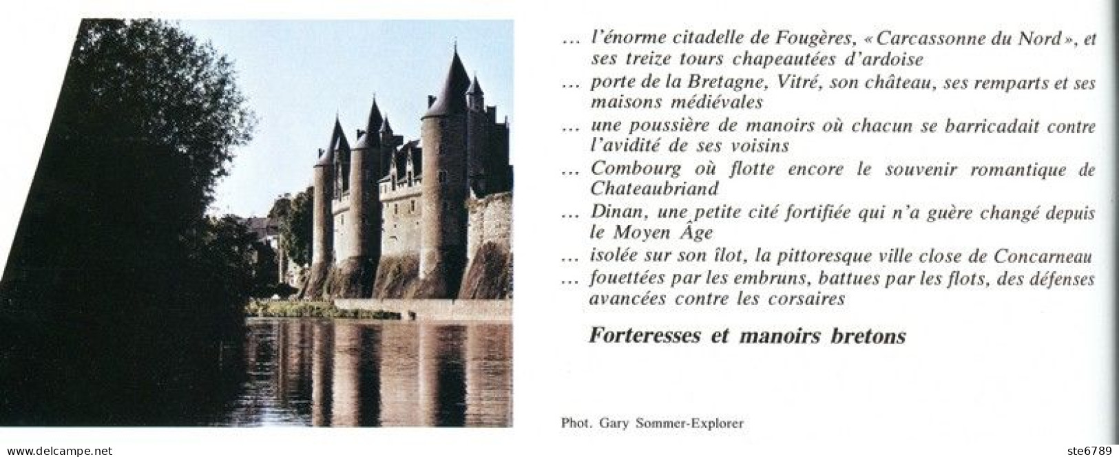 BRETAGNE FORTERESSES ET MANOIRS BRETONS   Revue Photos 1980 BEAUTES DE LA FRANCE N° 34 - Géographie