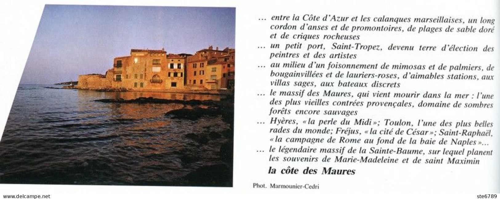 SAINT TROPEZ ET LA COTE DES MAURES   Revue Photos 1980 BEAUTES DE LA FRANCE N° 22 - Géographie