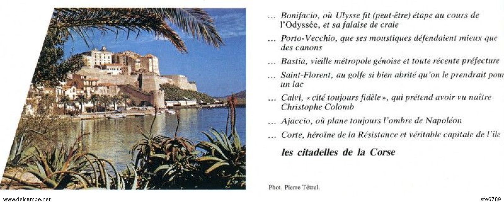 LES CITADELLES DE LA CORSE  Revue Photos 1980 BEAUTES DE LA FRANCE N° 24 - Géographie