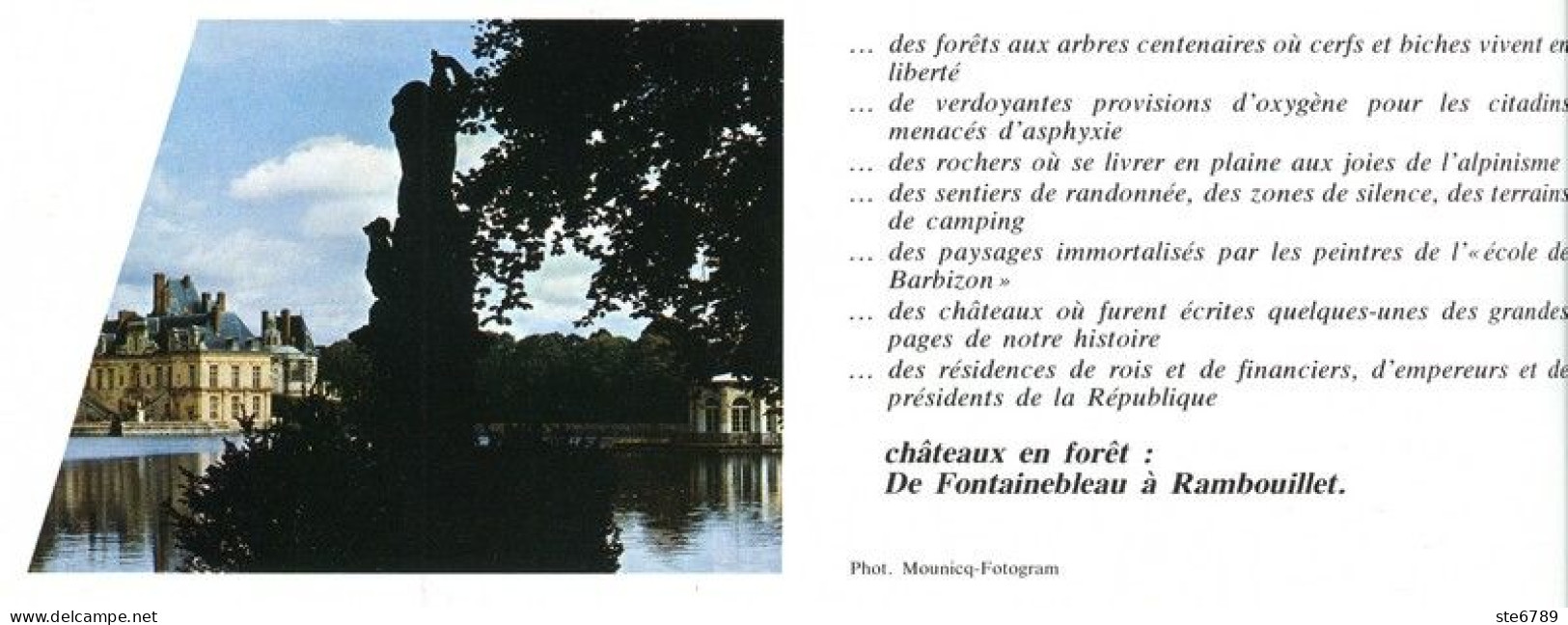 CHATEAUX EN FORET DE FONTAINEBLEAU A RAMBOUILLET Revue Photos 1980 BEAUTES DE LA FRANCE N° 16 - Géographie