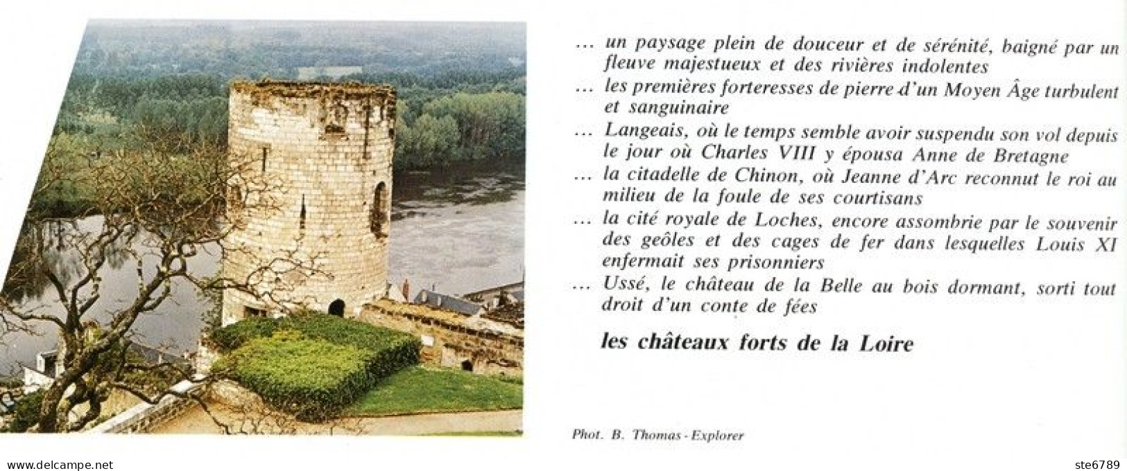 CHATEAUX FORTS DE LA LOIRE    Revue Photos 1980 BEAUTES DE LA FRANCE N° 12 - Geographie