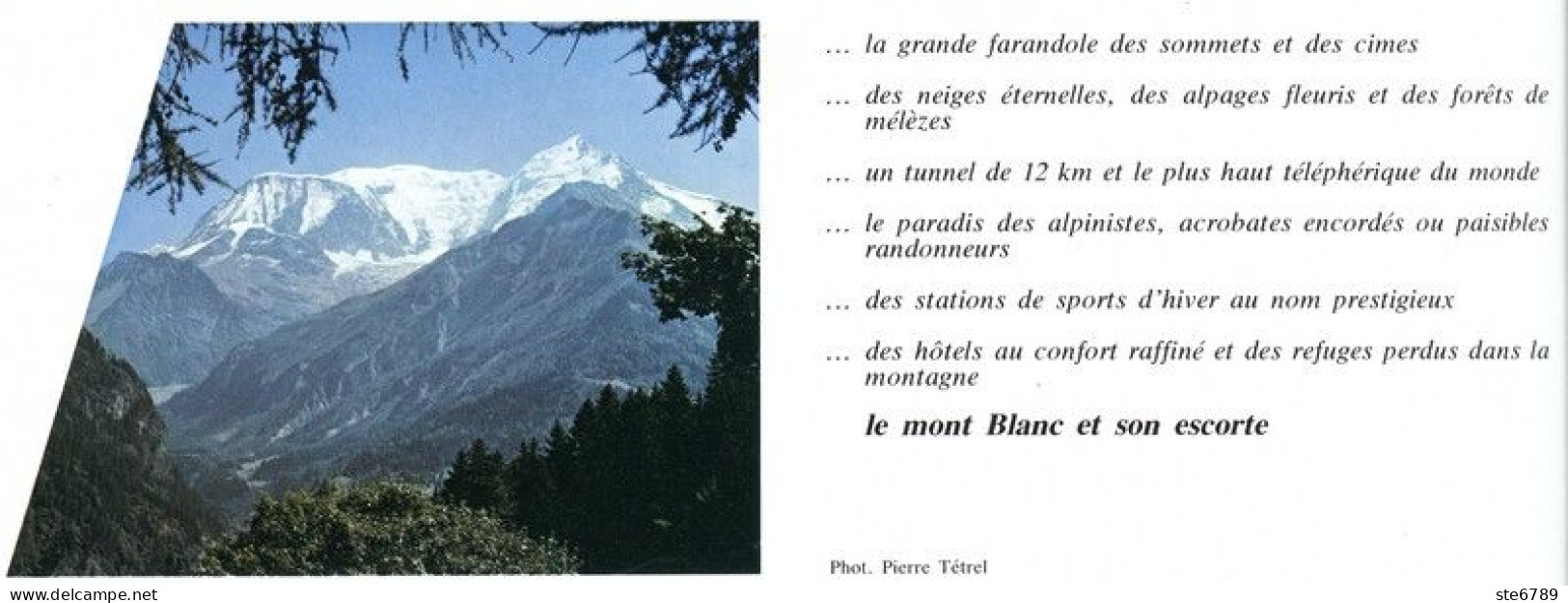 MONT BLANC ET SON ESCORTE Revue Photos 1980 BEAUTES DE LA FRANCE N° 13 - Geografia