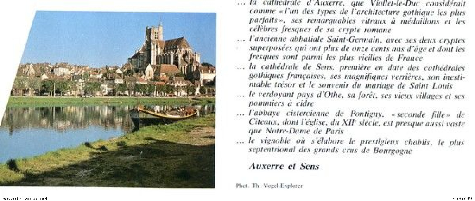 AUXERRE ET SENS  Revue Photos 1982 BEAUTES DE LA FRANCE N° 107 - Geographie