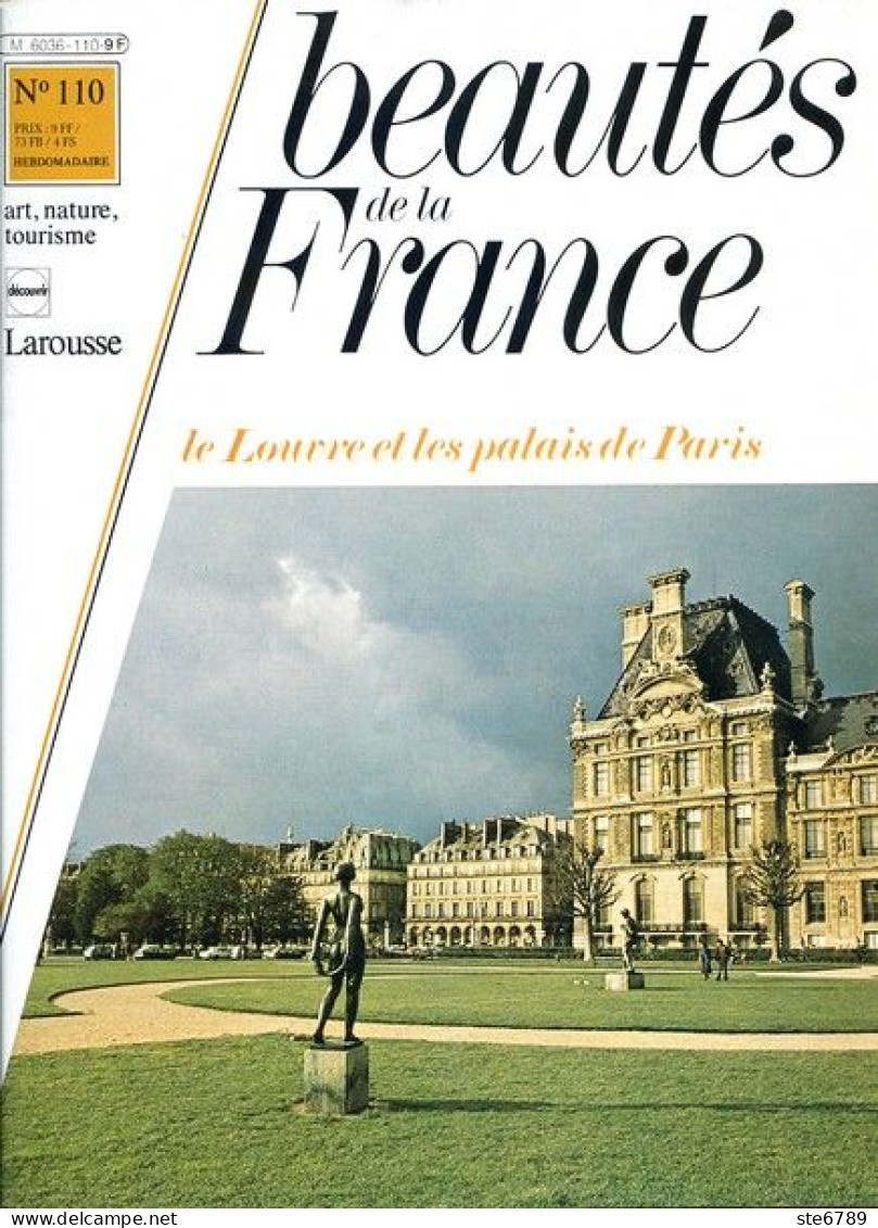 LE LOUVRE ET LES PALAIS DE PARIS   Revue Photos 1982 BEAUTES DE LA FRANCE N° 110 - Geografía