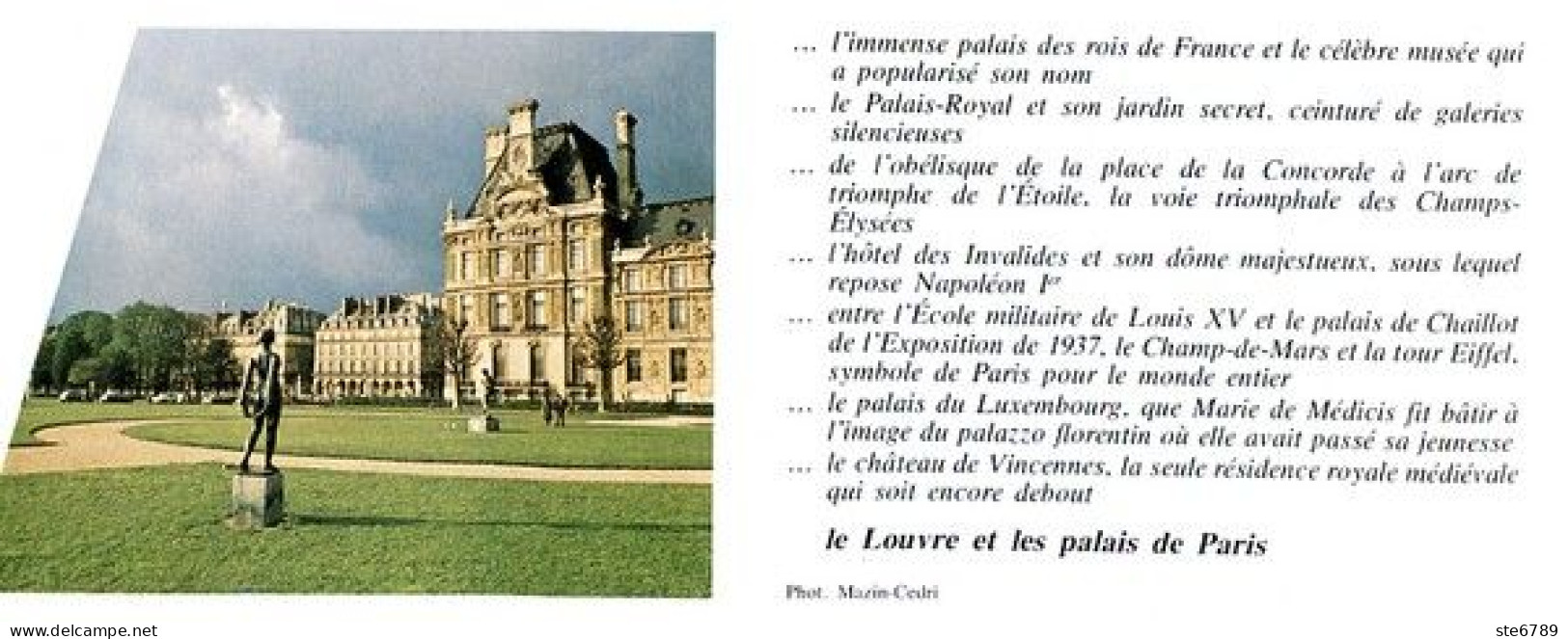 LE LOUVRE ET LES PALAIS DE PARIS   Revue Photos 1982 BEAUTES DE LA FRANCE N° 110 - Aardrijkskunde