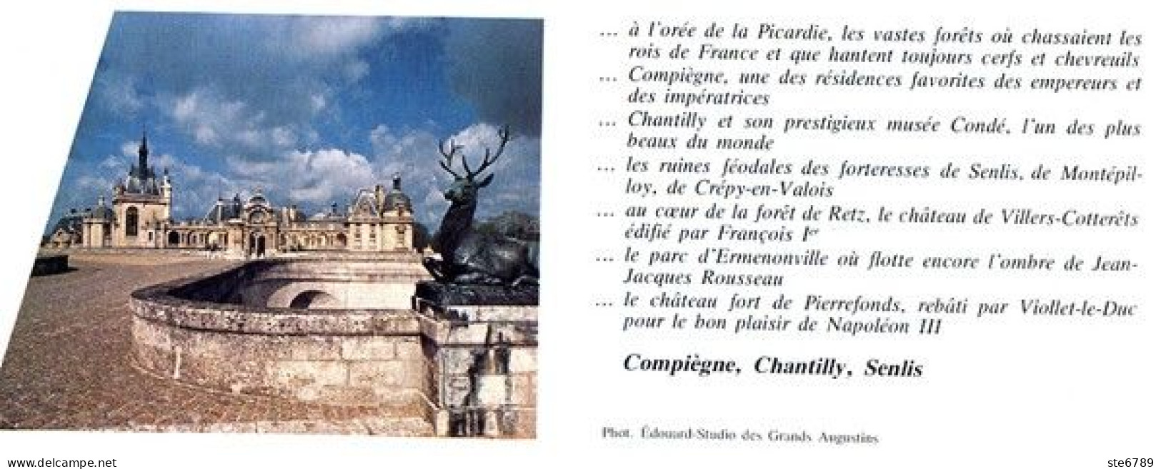 COMPIEGNE CHANTILLY SENLIS Revue Photos 1982 BEAUTES DE LA FRANCE N° 103 - Géographie