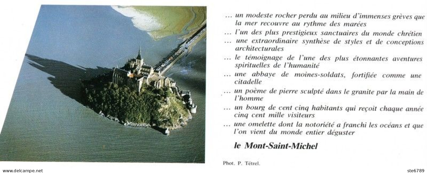 LE MONT SAINT MICHEL    Revue Photos 1980 BEAUTES DE LA FRANCE N° 4 - Geografía