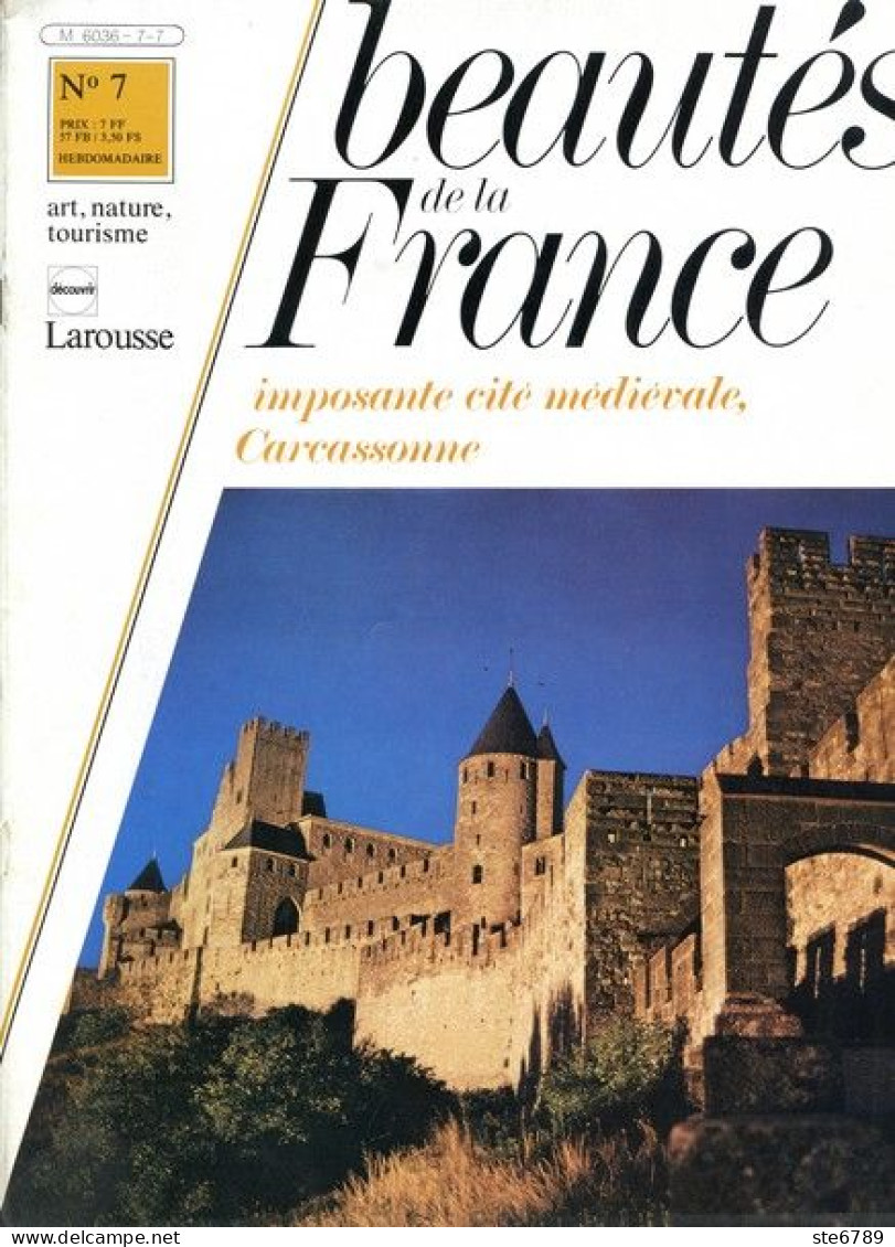 CARCASSONNE IMPOSANTE CITE MEDIEVALE   Revue Photos 1980 BEAUTES DE LA FRANCE N° 7 - Geografía