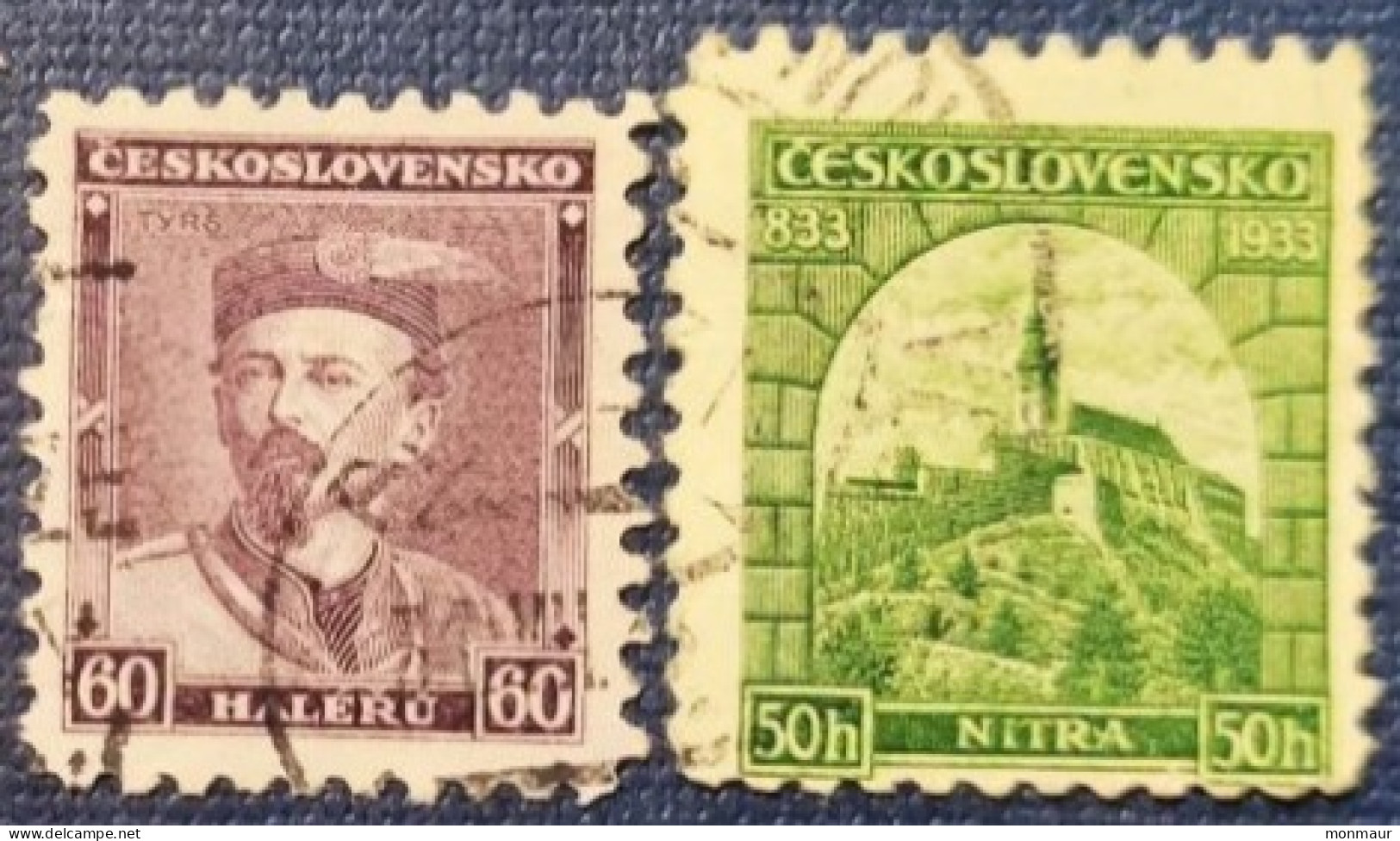 CECOSLOVACCHIA   1933  MIROSLAV TYRS-CHURCH NITRA ZOBOR - Oblitérés
